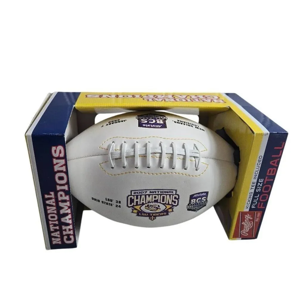 LSU Tigers 2007 BCS National Champions commemorative souvenir football